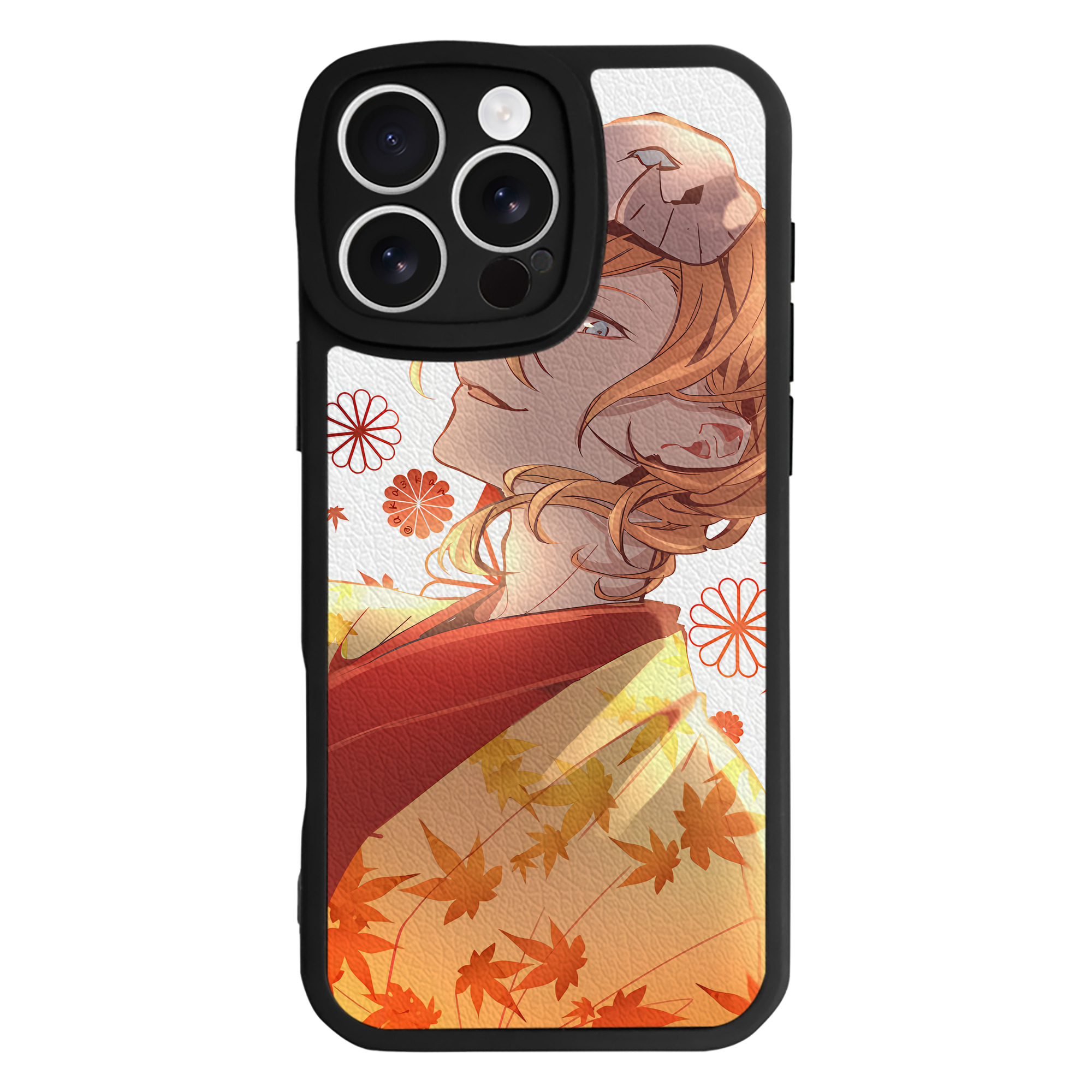 （画像用） 文豪ストレイドッグス Bungo Stray Dogs 【iPhone 16シリーズ対応】シリコンスマホケース（レザー調） 材質：シリコン